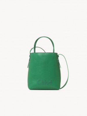 Chloe Sense Micro Shoulder Bags POP GREEN | CHE-SR13407