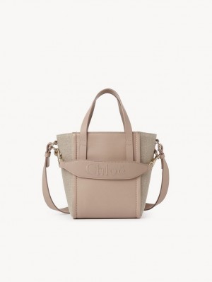 Chloe Sense Small Shoulder Bags Powder Beige | CHE-SR13418