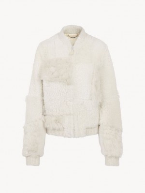 Chloe Short Blouson Jackets White | CHE-SR13823