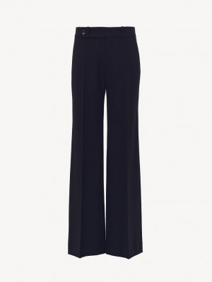 Chloe Signature Straight Pants Abyss Blue | CHE-SR13981