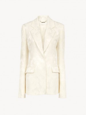 Chloe Single-breasted Jackets COCONUT MILK | CHE-SR13772