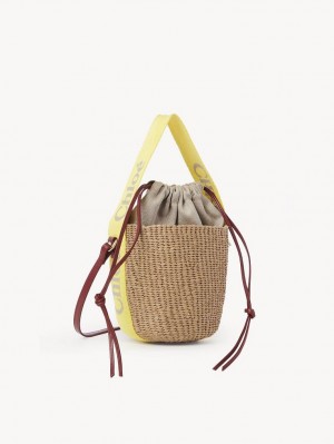 Chloe Small Woody Basket Crossbody Bags YELLOW - BEIGE 1 | CHE-SR13565