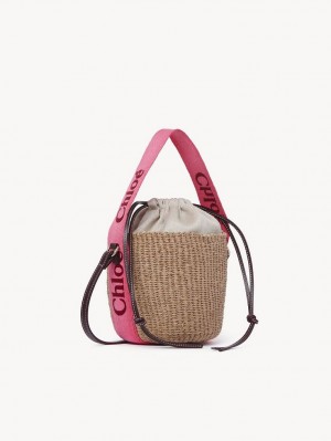 Chloe Small Woody Basket Crossbody Bags PINK - RED 1 | CHE-SR13616