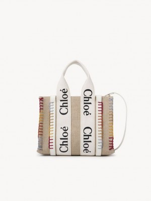 Chloe Small Woody Crossbody Bags White | CHE-SR13514