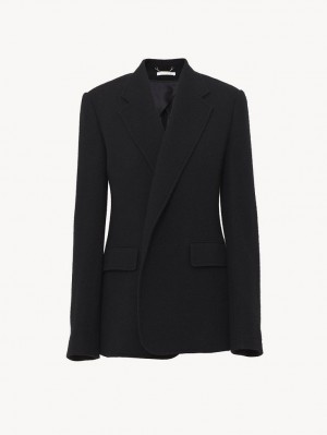 Chloe Soft Tailored Jackets Black | CHE-SR13781