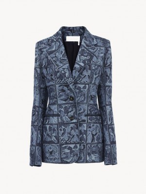 Chloe Tailored Jackets MULTICOLOR BLUE 1 | CHE-SR13769