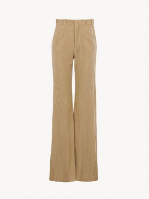 Chloe Tailored Pants Pearl Beige | CHE-SR14014