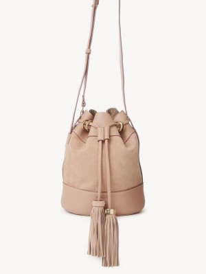 Chloe Vicki Bucket Mini Bags COFFEE PINK | CHE-SR14747