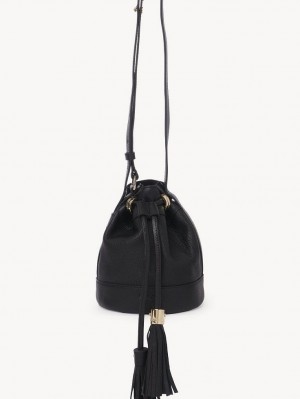 Chloe Vicki Small Bucket Shoulder Bags Black | CHE-SR14644