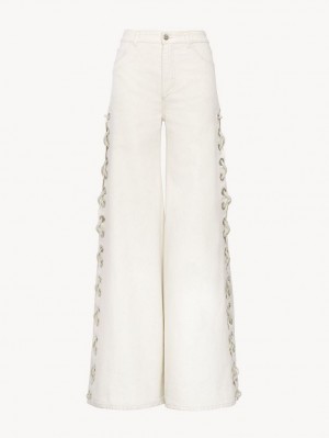 Chloe Wide Rave Jeans Iconic Milk | CHE-SR13982