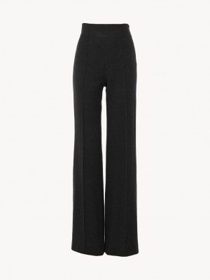 Chloe Wide-leg Pants Black | CHE-SR13986