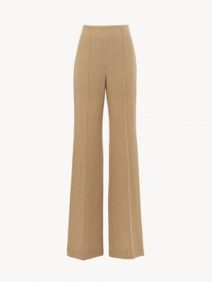 Chloe Wide-leg Pants Worn Brown | CHE-SR14026