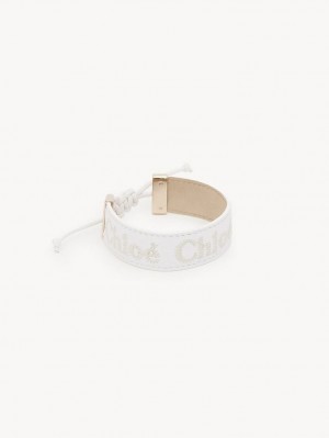 Chloe Woody Bracelets White | CHE-SR14410