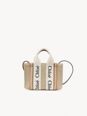 Chloe Woody Tote 3 Mini Bags White - Beige 1 | CHE-SR13720