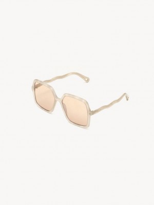 Chloe Zelie Sunglasses Ivory | CHE-SR14516