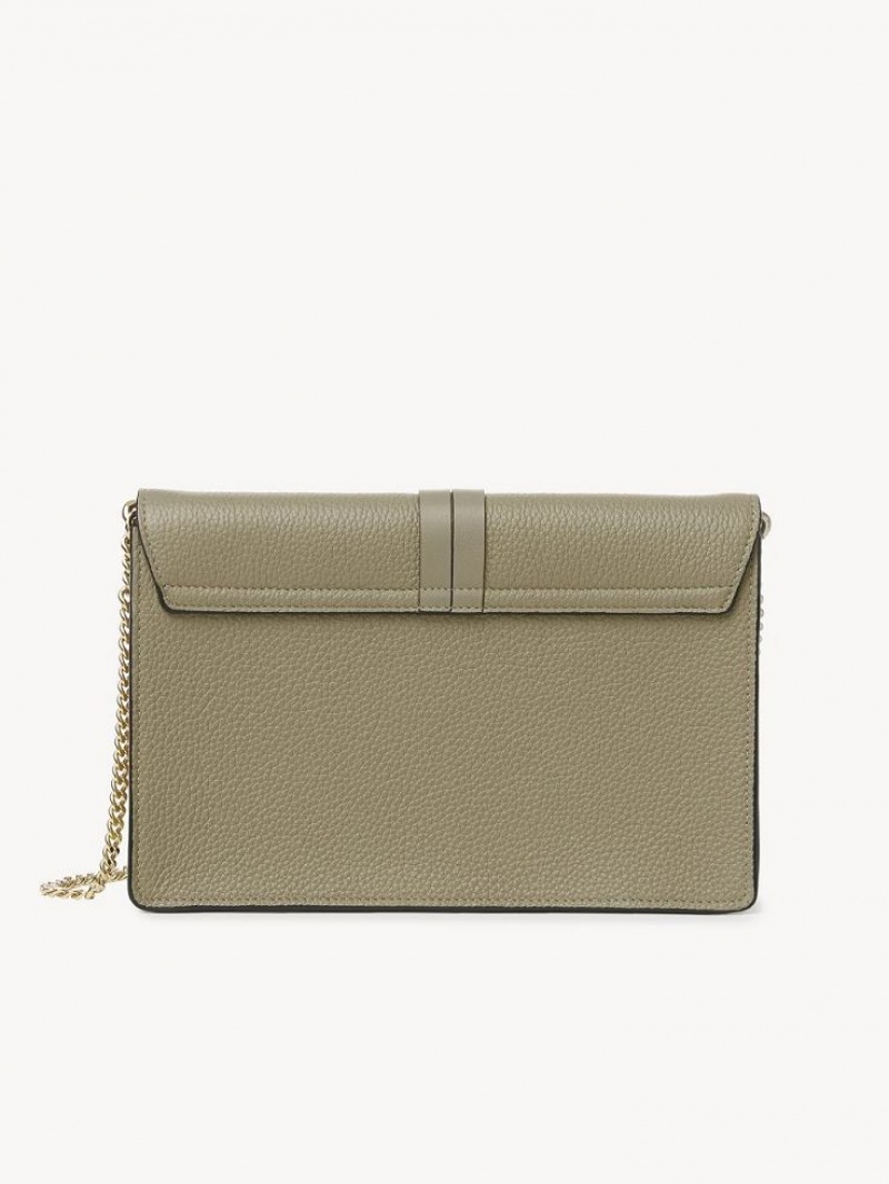 Chloe Alphabet Clutch Crossbody Bags SLATE GREEN | CHE-SR13481