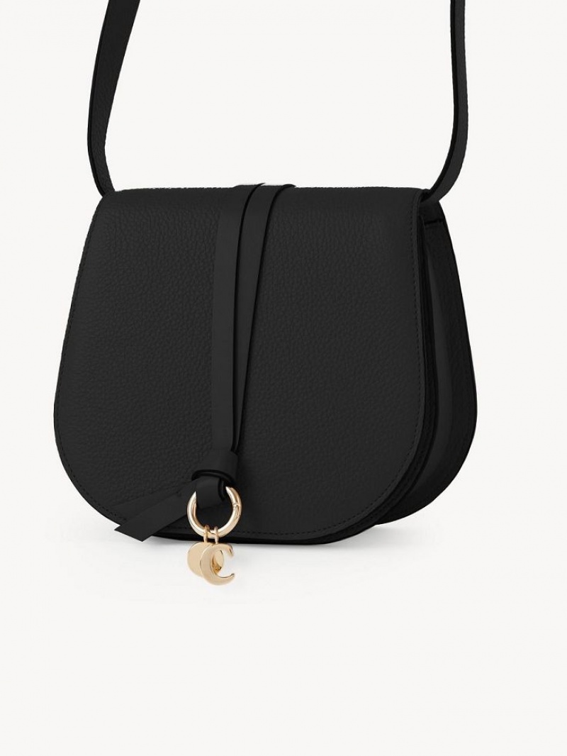 Chloe Alphabet Mini Crossbody Bags Black | CHE-SR13487