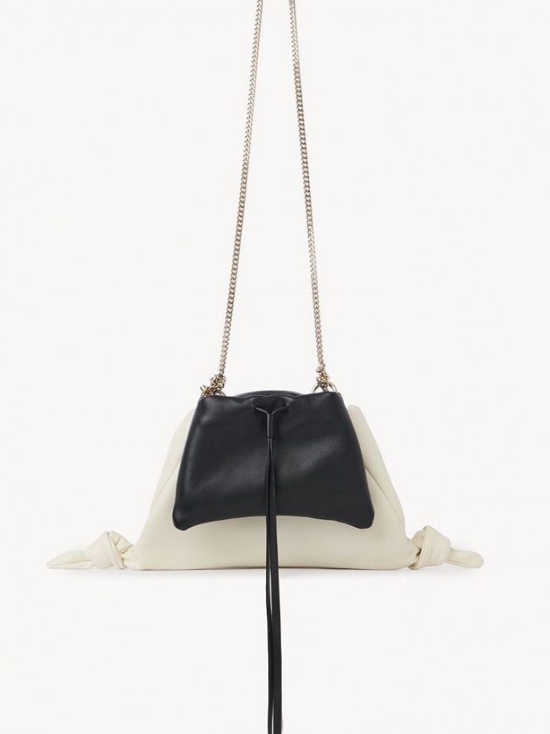 Chloe Arlène Clutches White - Black 1 | CHE-SR13748