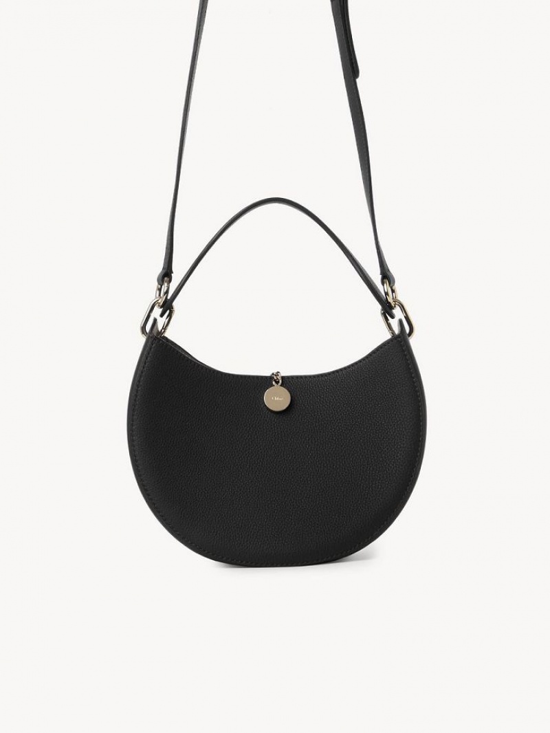 Chloe Arlène Small Hobo Crossbody Bags Black | CHE-SR13605