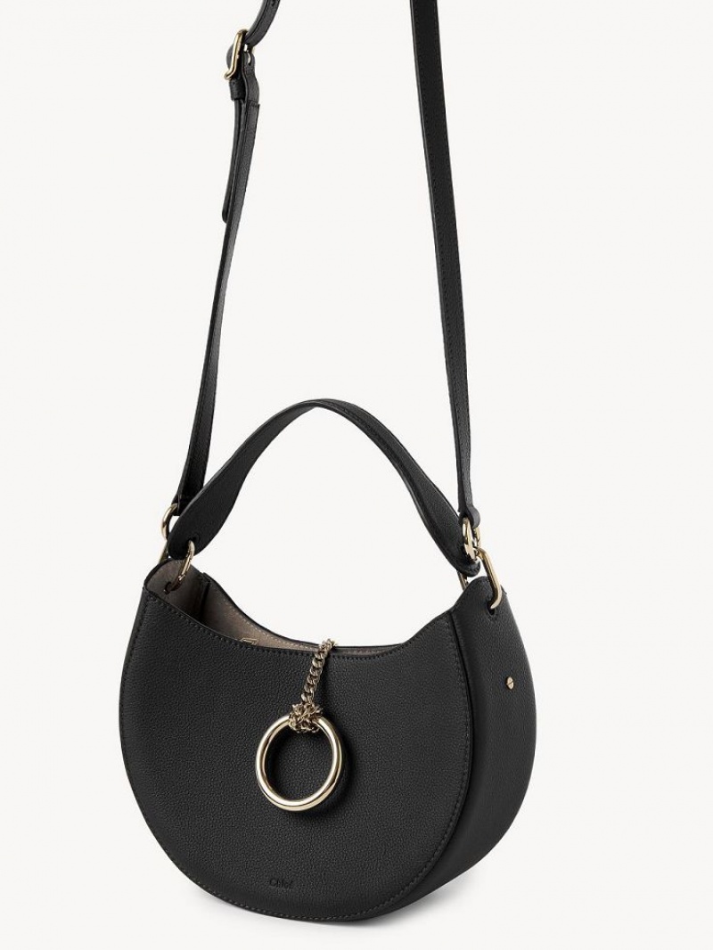 Chloe Arlène Small Hobo Crossbody Bags Black | CHE-SR13605