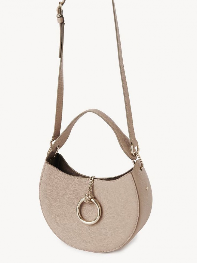 Chloe Arlène Small Hobo Crossbody Bags Nomad Beige | CHE-SR13575