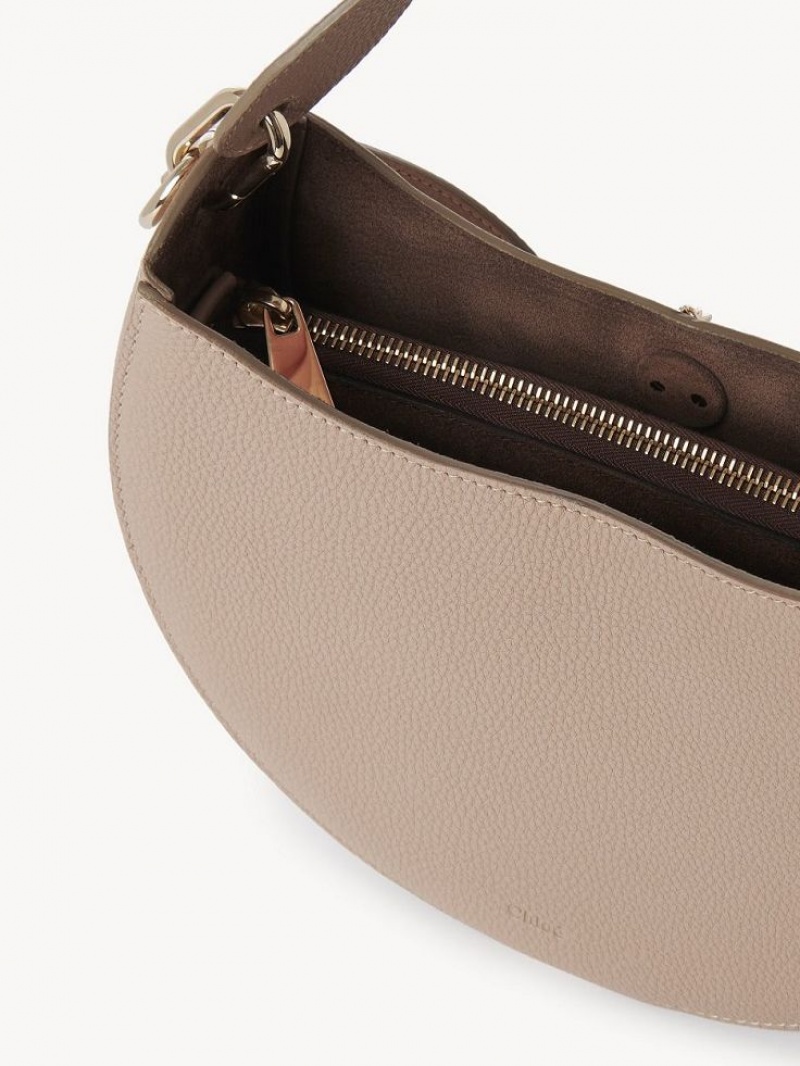 Chloe Arlène Small Hobo Crossbody Bags Nomad Beige | CHE-SR13575