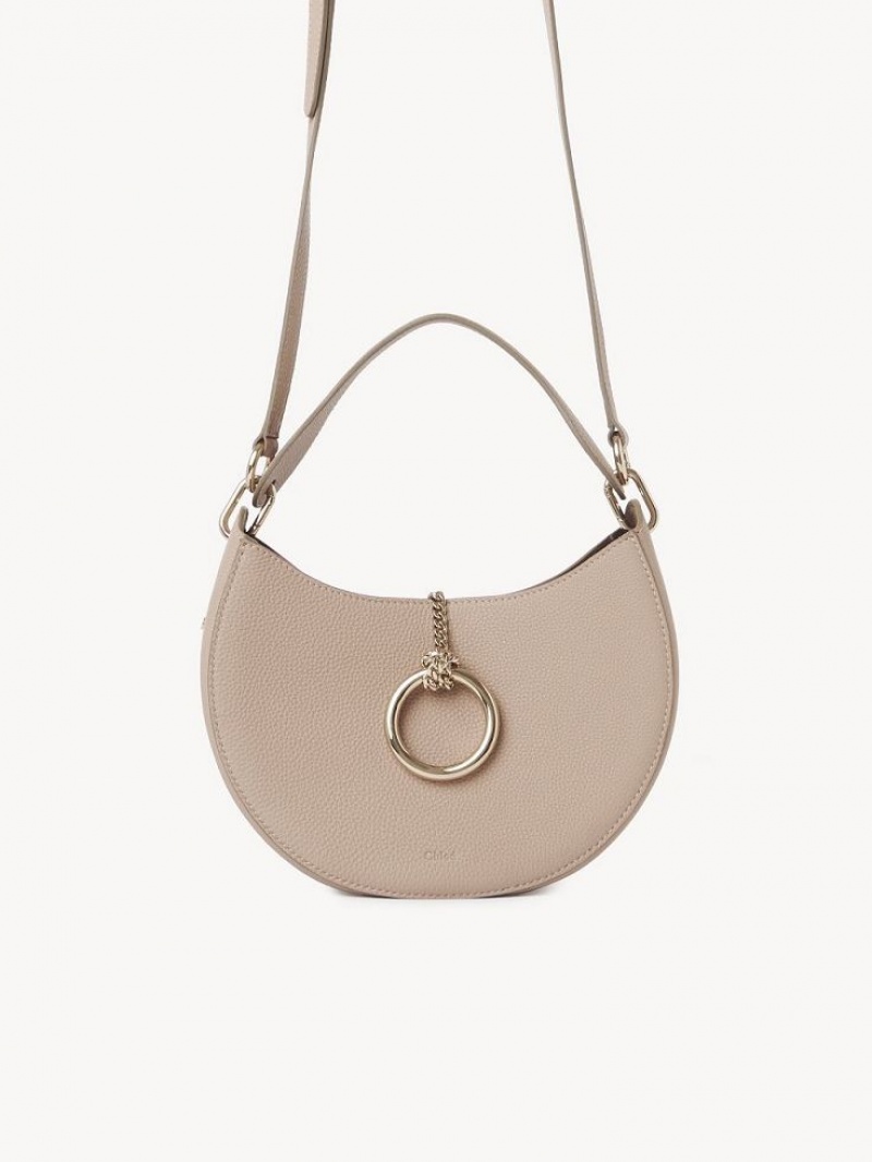 Chloe Arlène Small Hobo Crossbody Bags Nomad Beige | CHE-SR13575