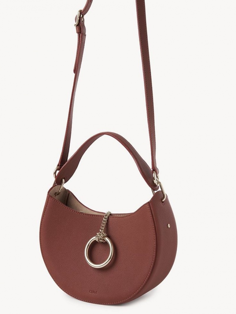 Chloe Arlène Small Hobo Crossbody Bags Sepia Brown | CHE-SR13604