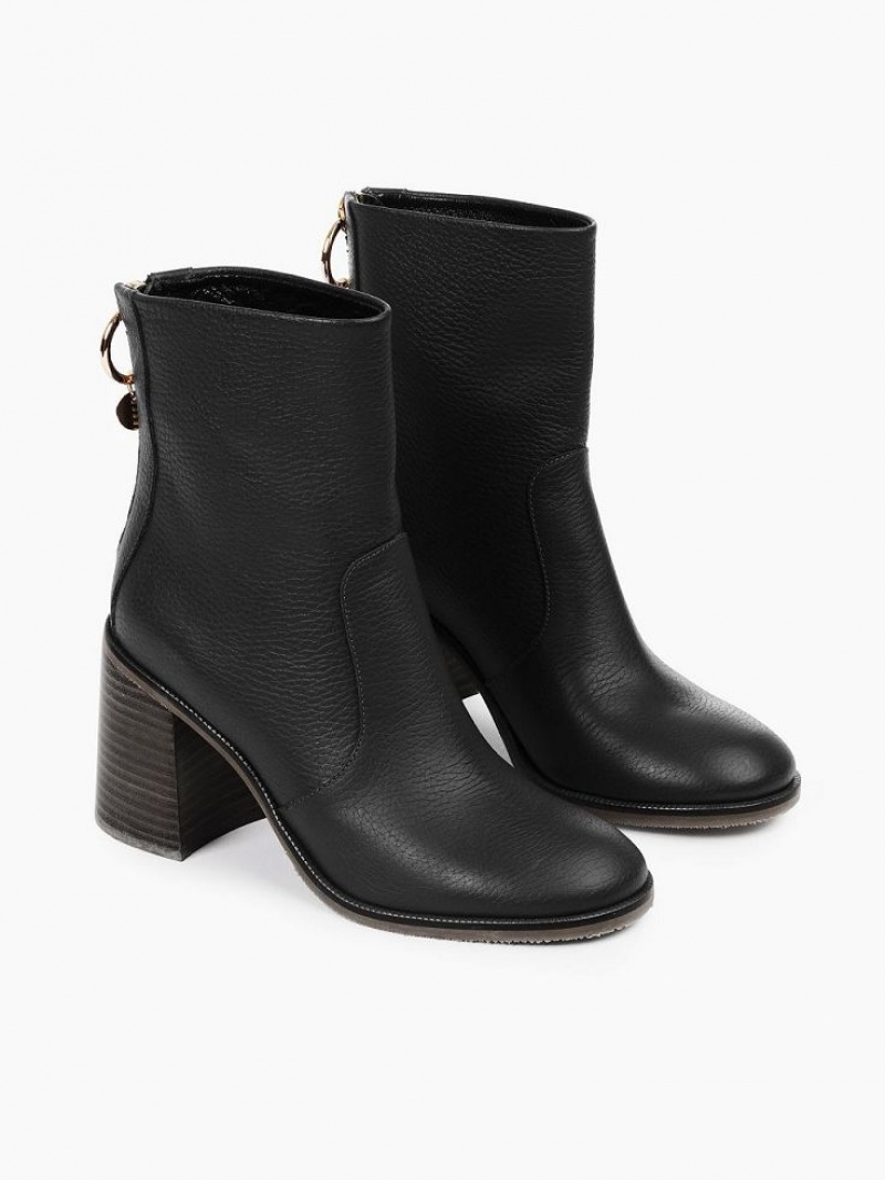 Chloe Aryel Heeled Ankle Boots Black | CHE-SR14857