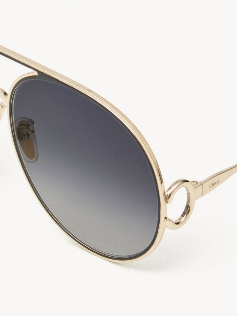 Chloe Austine Sunglasses GOLD/GRADIENT BLUE | CHE-SR14525