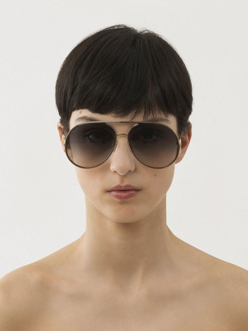 Chloe Austine Sunglasses GOLD/GRADIENT BLUE | CHE-SR14525