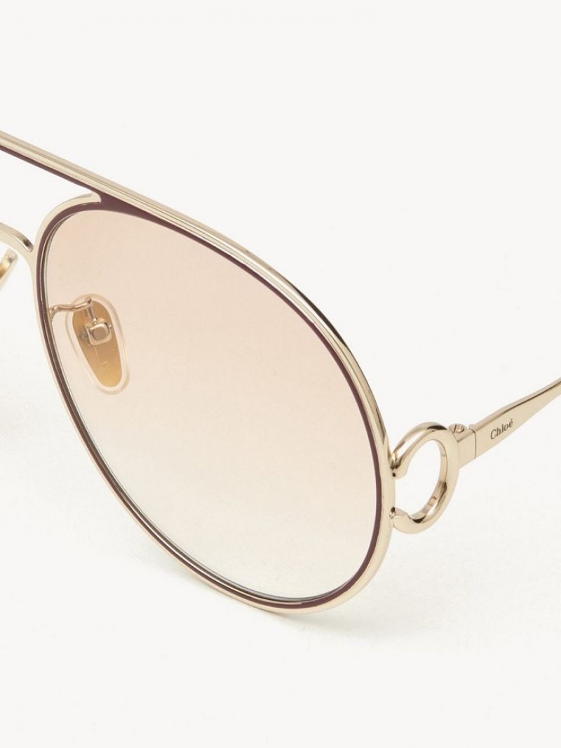 Chloe Austine Sunglasses GOLD/GRADIENT PINK | CHE-SR14524