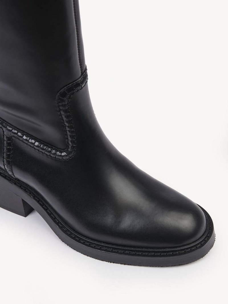 Chloe Barbour For Tall Boots Black | CHE-SR14205