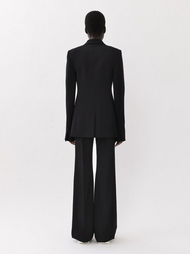 Chloe Bell-shaped Suiting Black | CHE-SR14042