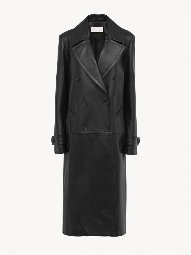 Chloe Below-the-knee Coats Black | CHE-SR13822