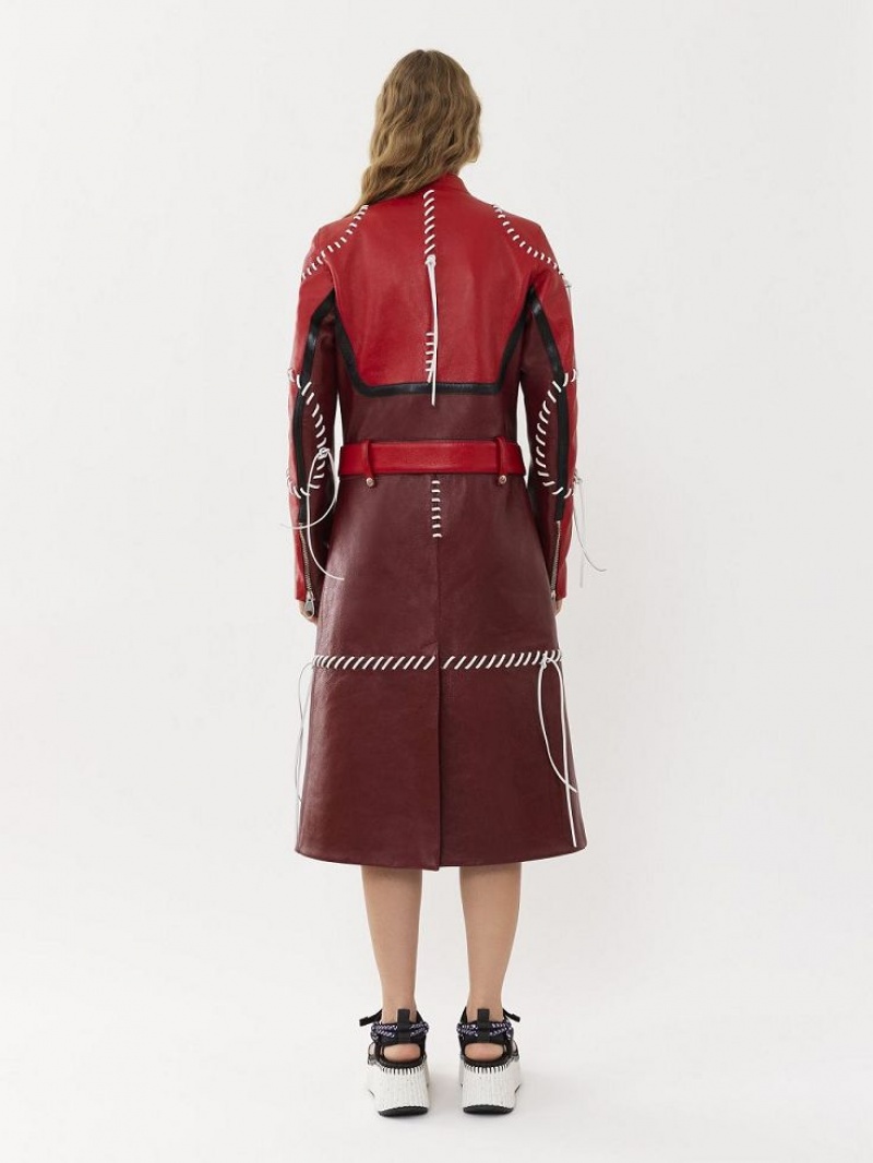 Chloe Biker Coat Leather PURPLE - RED 1 | CHE-SR14105