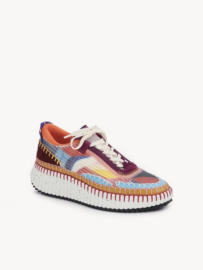 Chloe Caroline Denervaud For Nama Sneakers Multicolor Red 1 | CHE-SR14194