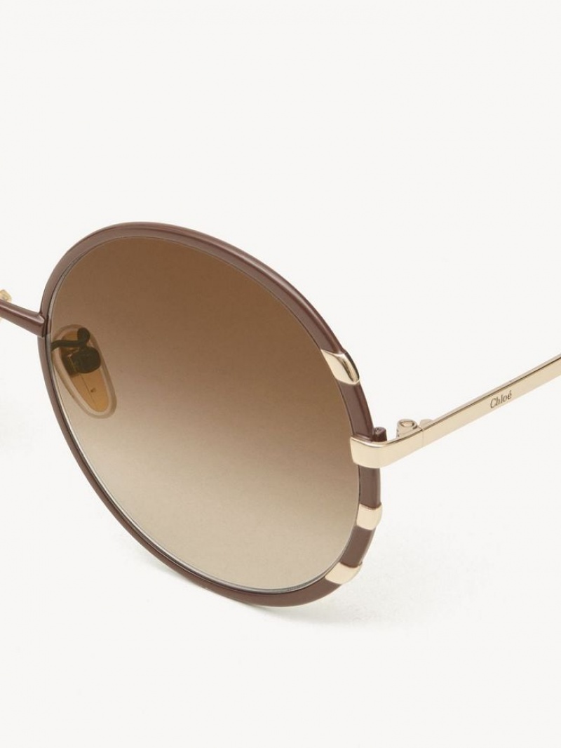 Chloe Celeste Sunglasses GOLD / BROWN | CHE-SR14523