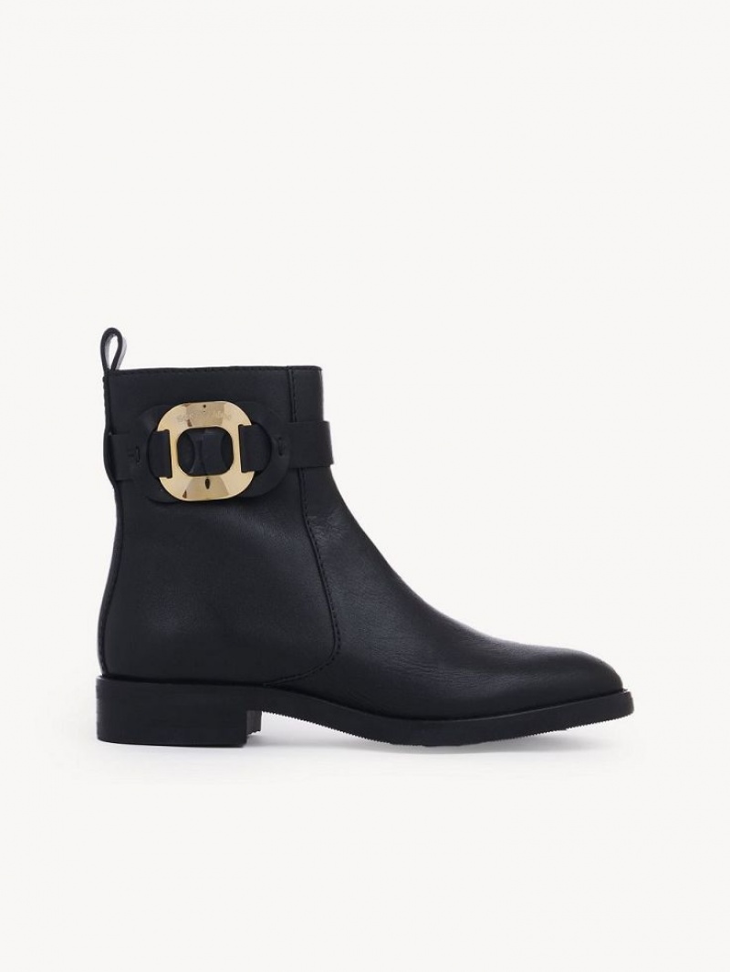 Chloe Chany Ankle Boots Black | CHE-SR14874