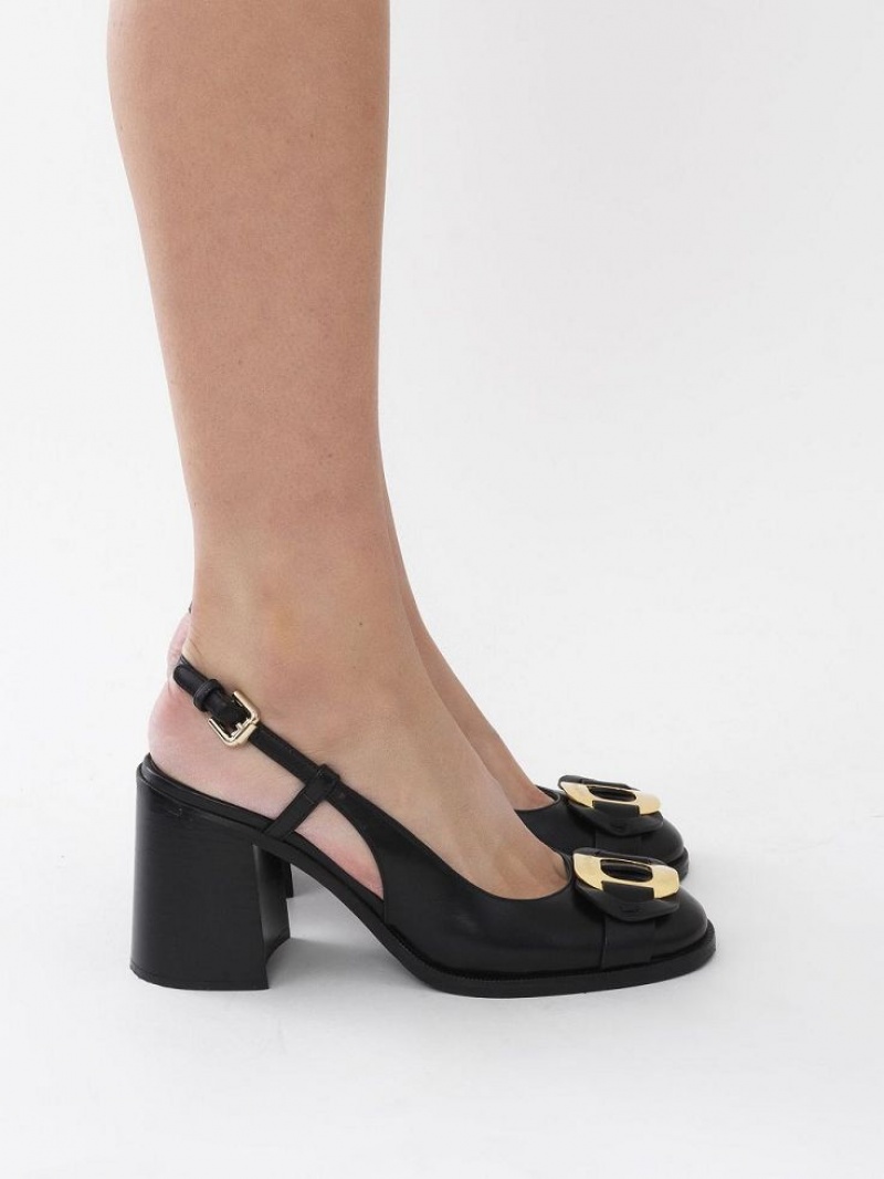 Chloe Chany Sandals Black | CHE-SR14799