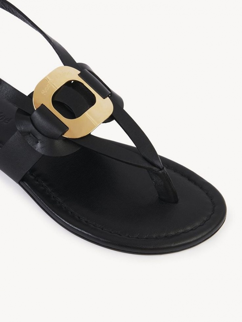 Chloe Chany Sandals Black | CHE-SR14844