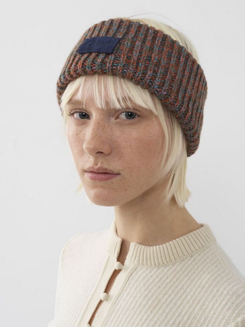 Chloe Chunky Knitted Headband Hats MULTICOLOR BLUE 1 | CHE-SR14490