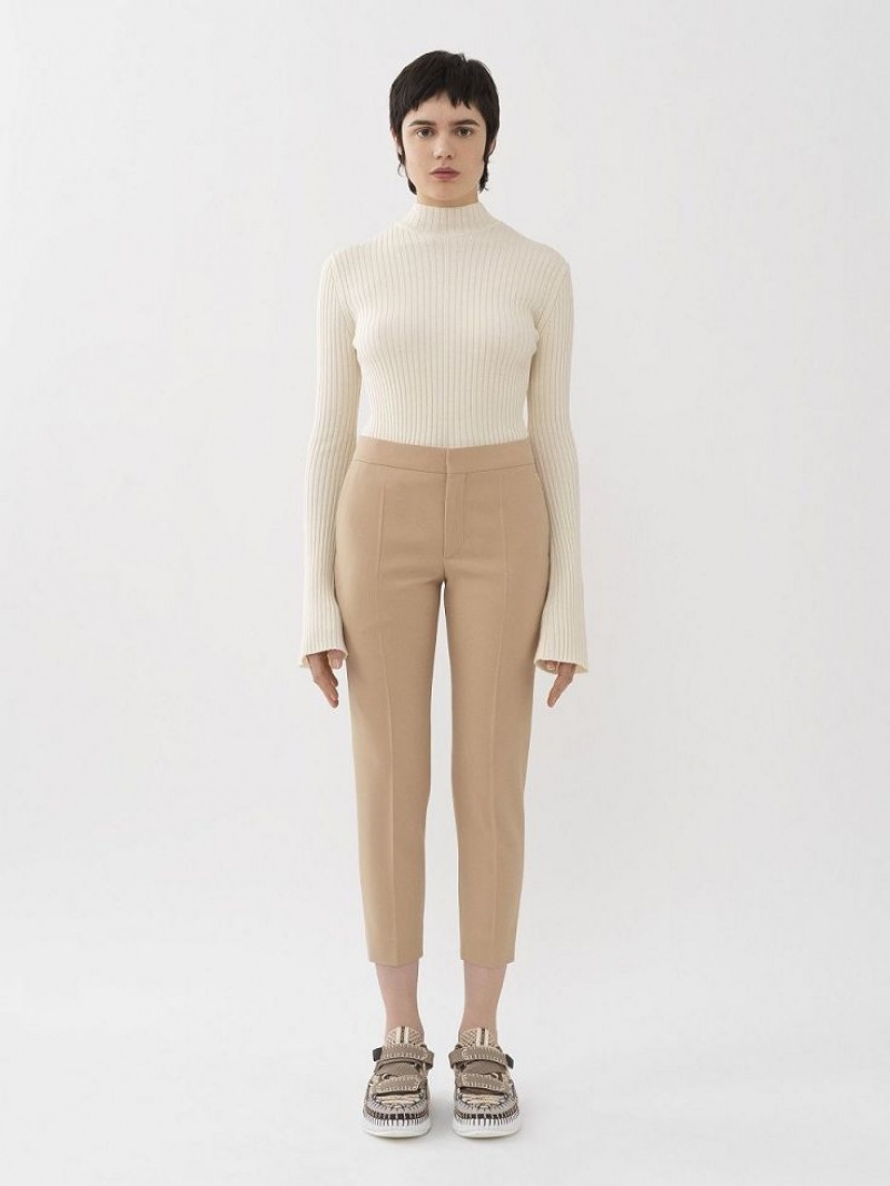 Chloe Cropped Pants SOFT TAN | CHE-SR14000