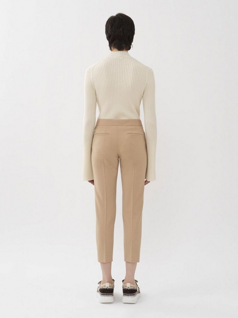 Chloe Cropped Pants SOFT TAN | CHE-SR14000