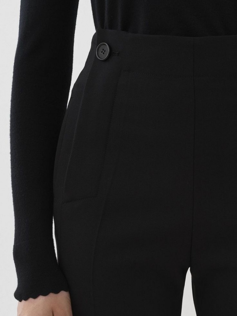 Chloe Cropped Sailor Suiting Black | CHE-SR14044