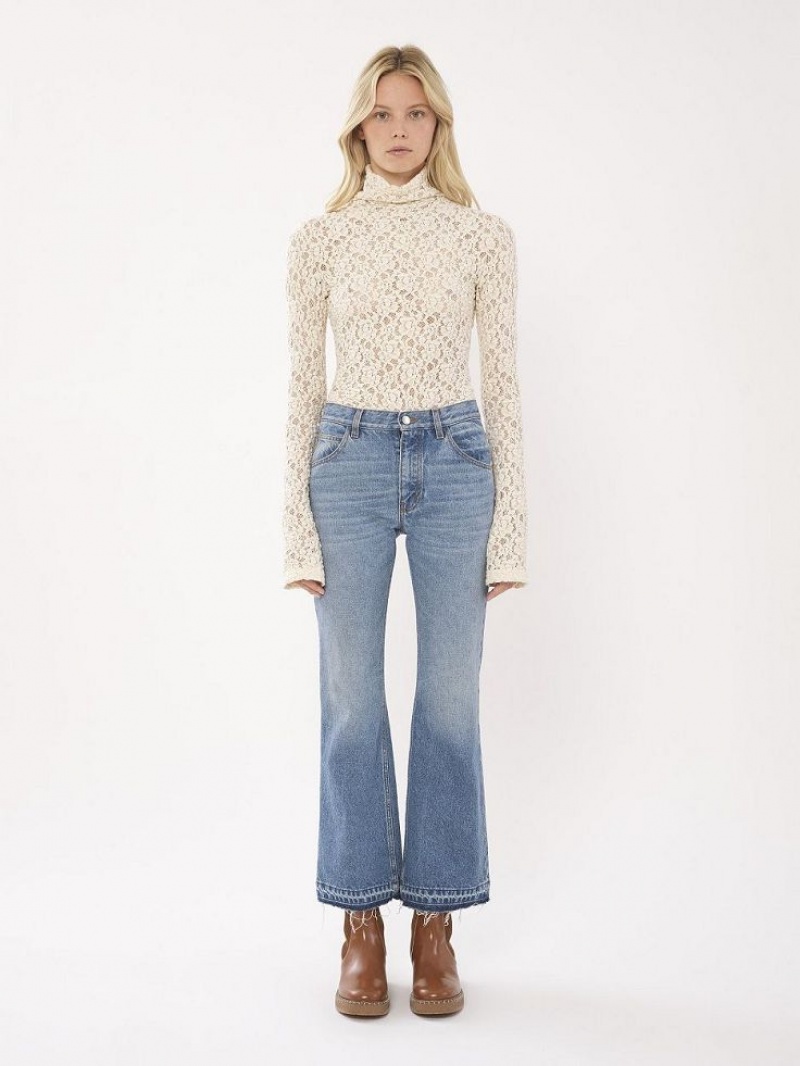 Chloe Cropped Straight Jeans FOGGY BLUE | CHE-SR14017