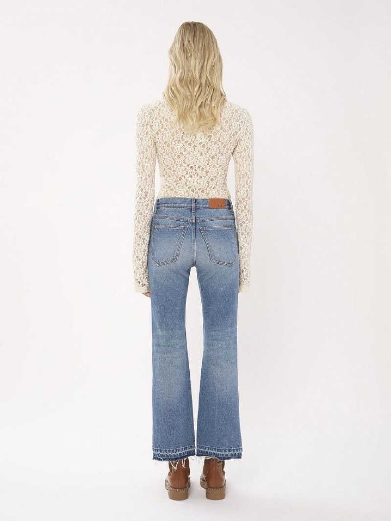 Chloe Cropped Straight Jeans FOGGY BLUE | CHE-SR14017