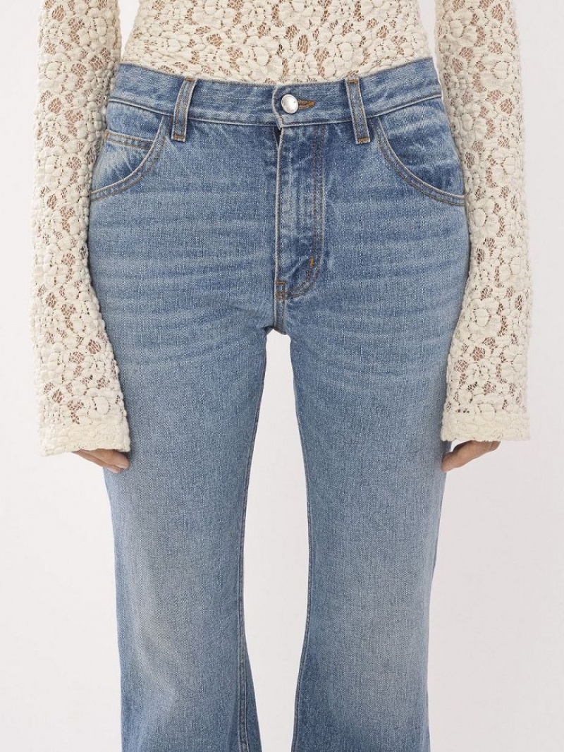 Chloe Cropped Straight Jeans FOGGY BLUE | CHE-SR14017