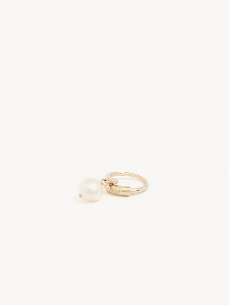 Chloe Darcey Baroque Rings Pearl | CHE-SR14392