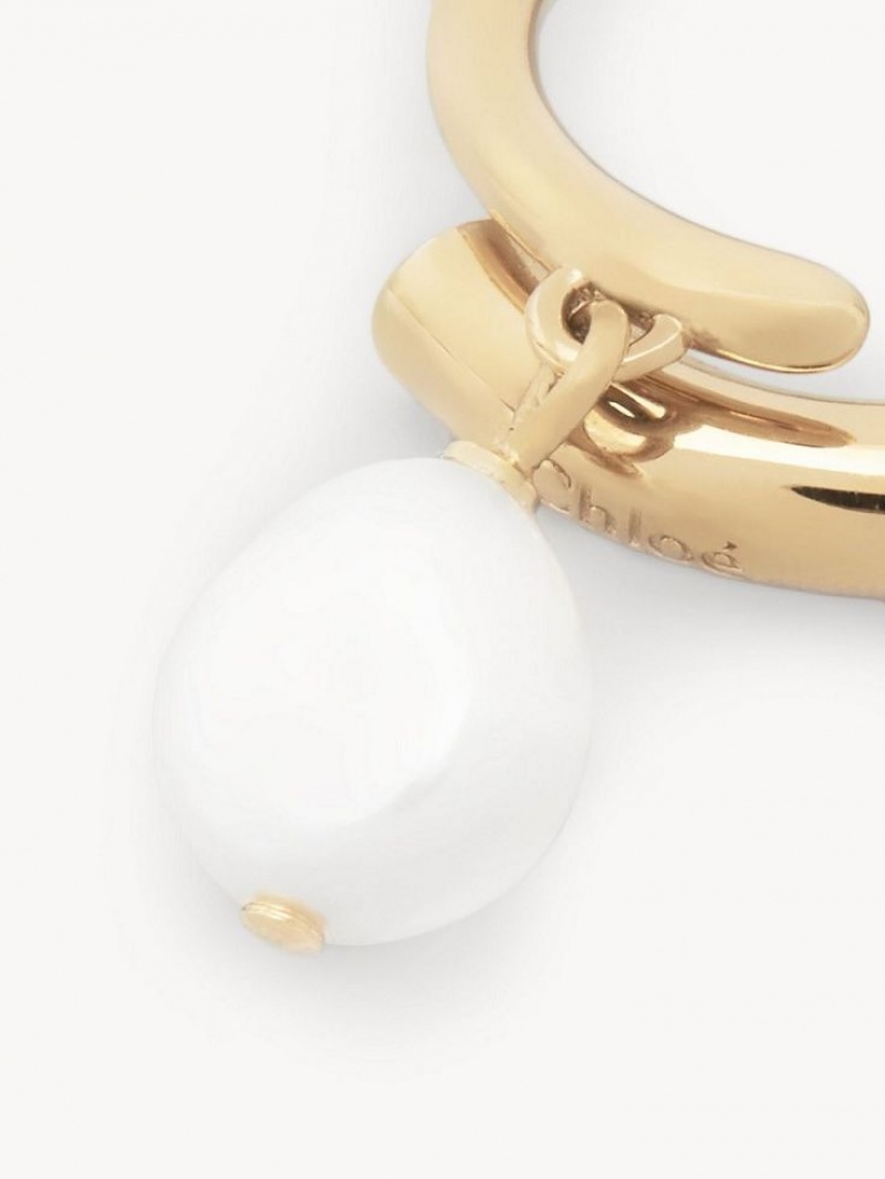 Chloe Darcey Baroque Rings Pearl | CHE-SR14423